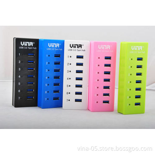 7 Ports UUB 3.0 Hub, Super Speed 5Gbps, Plug-and-play
